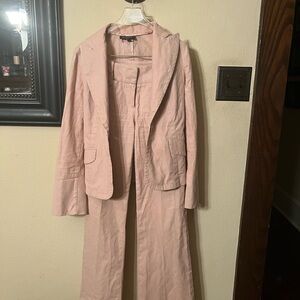 EUC bebe Light Pink Blazer (4) and Pants (2) Set